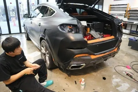 수원, 화성, 동탄, 용인 컬러 PPF 시공점을 찾나요? 사틴 블랙 PPF BMW X6 전체 시공 / 용인시 기흥구 농서동