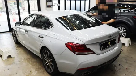 제네시스 G70 루프스킨? 이제는 블랙PPF 시공입니다. / 용인시 기흥구 농서동
