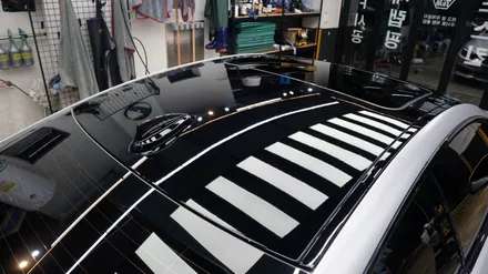 BMW 420i 사틴 메탈릭 실버 전체 랩핑 / 완성된 모습만 담긴... 슬픈 블로그... 어휴...스튜어디스 언니 미안해...[fast. sd카드 뻑남] / 용인시 기흥구 농서동