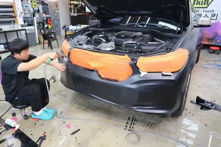 수원, 화성, 동탄, 용인 컬러 PPF 시공점을 찾나요? 사틴 블랙 PPF BMW X6 전체 시공 / 용인시 기흥구 농서동