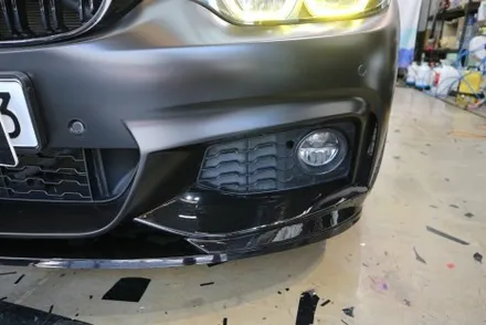 BMW F32 430iM 스포츠 쿠페 사틴 블랙 용인 전체 랩핑 시공 / 용인시 기흥구 농서동