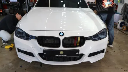 수원 블랙PPF 루프스킨 어디서하세요?  라이트 필름 스모그 컬러 시공 :) BMW F30 (G20) 추천 튜닝템! +사이드미러 카본 랩핑 / 용인시 기흥구 농서동