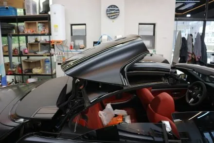 BMW F32 430iM 스포츠 쿠페 사틴 블랙 용인 전체 랩핑 시공 / 용인시 기흥구 농서동