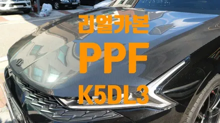 리얼 카본 PPF를 시공해 봅시다! K5 dl3 보닛 튜닝! / 용인시 기흥구 농서동