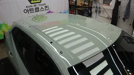 깜짝 놀랄 변신! 트랙스 크로스오버 액티브 투톤 블랙 PPF 루프스킨 시공 / 용인시 기흥구 농서동
