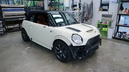 중고 미니쿠퍼 컨버터블 r57 전체 랩핑 시공기!! :) 아트랩스킨 3M 코스믹 블루 / 용인시 기흥구 농서동