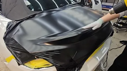 BMW G29 Z4 사틴 블랙 자동차 전체 랩핑 비용은? / 용인시 기흥구 농서동