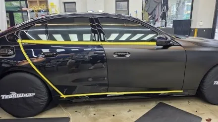 차량 랩핑 가격은 얼마인가요? BMW 5시리즈 사틴 블랙 / 용인시 기흥구 농서동