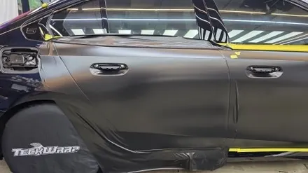 차량 랩핑 가격은 얼마인가요? BMW 5시리즈 사틴 블랙 / 용인시 기흥구 농서동