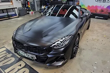 BMW G29 Z4 사틴 블랙 자동차 전체 랩핑 비용은? / 용인시 기흥구 농서동