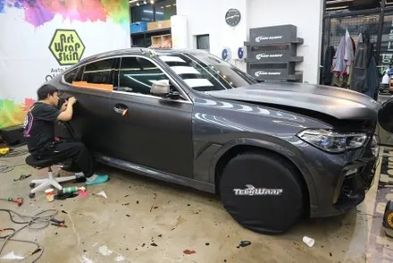 수원, 화성, 동탄, 용인 컬러 PPF 시공점을 찾나요? 사틴 블랙 PPF BMW X6 전체 시공 / 용인시 기흥구 농서동