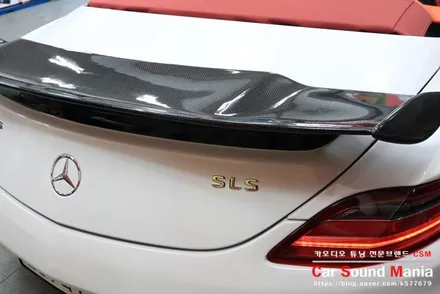 순정 뱅앤올룹슨 오디오 옵션의 먹먹함 개선을 위한 벤츠SLS63AMG로드스터 카오디오 튜닝기 / 서울 양천구 강서구