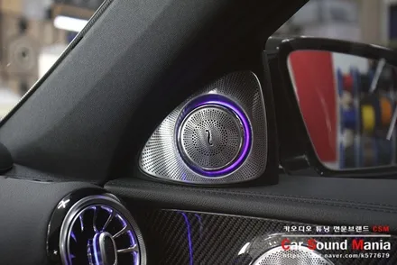 수입차카오디오 전문 장착점 신월동 카사운드매니아 벤츠E63AMG 부메스터 전동 트윗터와 송풍구 엠비언트 시공을 완료하다 / 서울 양천구 강서구