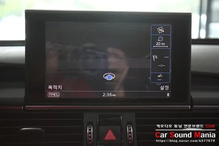 아우디 안드로이드 매립 시공 전문점 신월동카오디오 카사운드매니아 아우디A7 매립 및 뱅앤올룹슨 전동 트윗터 교체 장착을 완료하다 / 서울 양천구 강서구