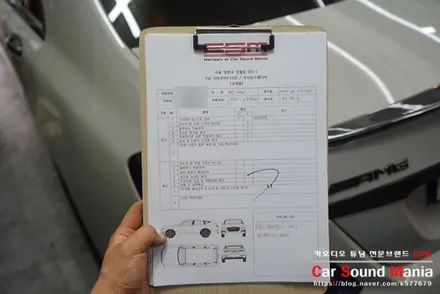 벤츠 전용 송풍구 엠비언트 시공도 카사운드매니아 / 서울 양천구 강서구