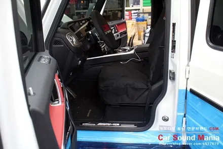정숙한 실내 변신을 위한 벤츠 지바겐 전체 방음 시공과 송풍구 엠비언트 시공 신월동 카사운드매니아 100% 리얼 후기 / 서울 양천구 강서구