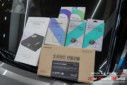 레인지로버 보그 아이나비Z9000 4채널 블랙박스와 에코파워팩 보조배터리 / 서울 양천구 강서구