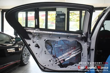 수입차방음의 정석 신월동카오디오 카사운드매니아 BMW7시리즈 방음 시공과 BMW전용 회오리 트윗터 장착을 완료하다 / 서울 양천구 강서구