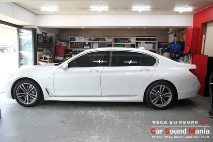 수입차방음의 정석 신월동카오디오 카사운드매니아 BMW7시리즈 방음 시공과 BMW전용 회오리 트윗터 장착을 완료하다 / 서울 양천구 강서구