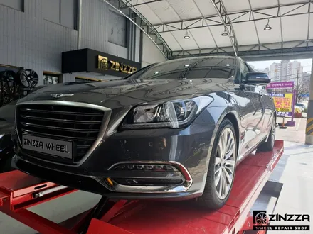 인천휠복원 제네시스 G80 순정휠 크롬쉐도우 분체도장 완벽복원!! / 인천 부평구 부평동