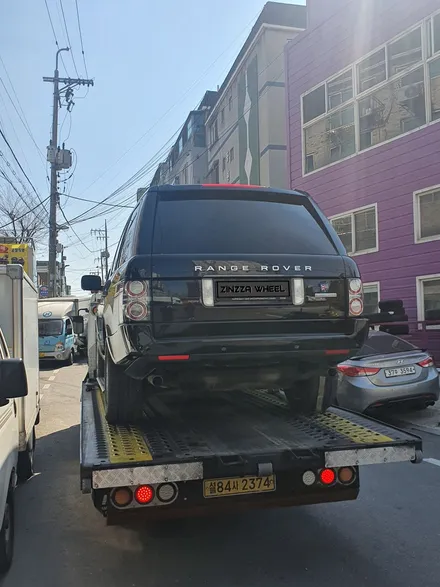 인천휠복원 레인지로버 보그 유광블랙 분체도장 휠도색 / 인천 부평구 부평동
