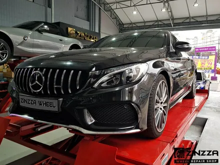 벤츠 c43 AMG 19인치 마차휠 블랙폴리쉬 휠도색 [분체도장] / 인천 부평구 부평동