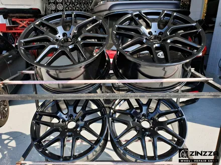인천휠복원 벤츠 GLE 63 AMG 21인치 블랙폴리쉬 투톤 휠복원! / 인천 부평구 부평동