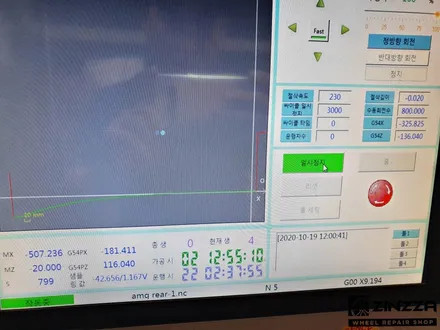 벤츠 20인치 마차휠 휠복원 [포트홀 굴절 수리&다이아몬드컷팅] / 인천 부평구 부평동