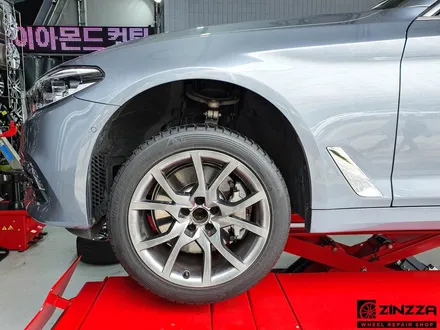인천 부평 BMW 5시리즈 휠도색 고스트크롬 분체도장 / 인천 부평구 부평동