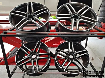 벤츠 E63 AMG 20인치 유광블랙 휠도색, 휠복원 [분체도장] / 인천 부평구 부평동