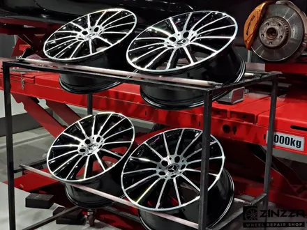 벤츠 c43 AMG 19인치 마차휠 블랙폴리쉬 휠도색 [분체도장] / 인천 부평구 부평동