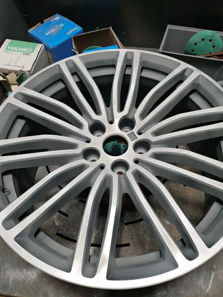 인천 BMW 530d 휠도색 유광블랙 분체도장 / 인천 부평구 부평동