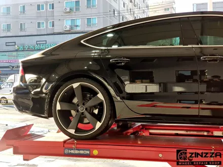 아우디 S7 21인치 투톤 맷블랙 휠도색 [분체도장] 진짜휠 / 인천 부평구 부평동