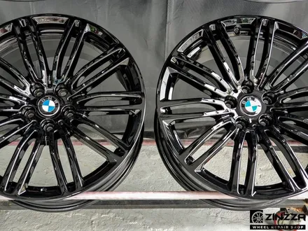 인천 BMW 530d 휠도색 유광블랙 분체도장 / 인천 부평구 부평동