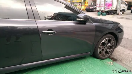 SM7 RE53 입고 조수석 문짝 재도장 #카스킨 #전체랩핑 #수유동카스킨 / 일산,김포,파주
