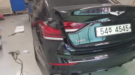 제네시스 G80 라이트필름 랩핑 #명진카스킨 #강북랩핑 / 일산,김포,파주