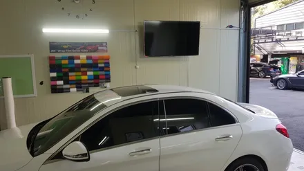 벤츠 C200 루프스킨 & 사이드미러 랩핑 #3M2080 #블랙유광 / 일산,김포,파주