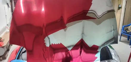 쉐보레 콜벳 구형 랩핑제거 #레드크롬 #크롬랩핑 / 일산,김포,파주
