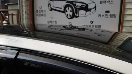 쉐보레 스파크 루프스킨+B필러+엠블럼 랩핑 #블랙유광 #일산파주랩핑 / 일산,김포,파주
