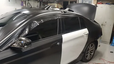 BMW 520d 전체랩핑 #사틴블랙 #에이버리 / 일산,김포,파주