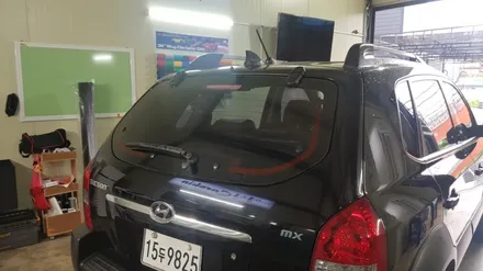 투싼 차량광고랩핑 #신촌라이브까페 #명진카스킨 / 일산,김포,파주