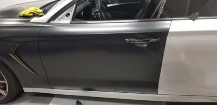 제네시스 G70 전체랩핑 #에이버리 #사틴블랙 / 일산,김포,파주