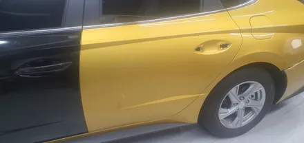 쏘나타 센슈어스(DN8) 전체랩핑 #블랙유광 #명진카스킨 / 일산,김포,파주