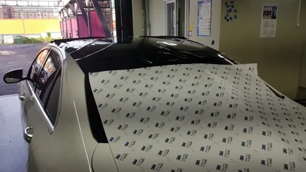 벤츠 C200 루프스킨 & 사이드미러 랩핑 #3M2080 #블랙유광 / 일산,김포,파주