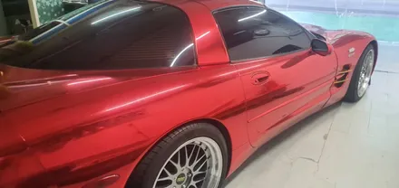 쉐보레 콜벳 구형 랩핑제거 #레드크롬 #크롬랩핑 / 일산,김포,파주