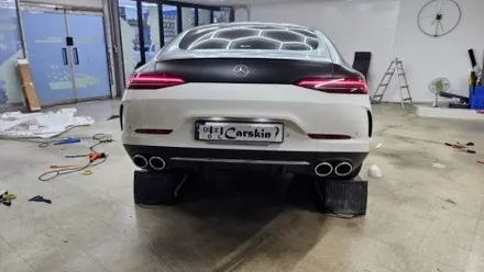 C63 전체랩핑 #사틴블랙 #명진카스킨 / 일산,김포,파주
