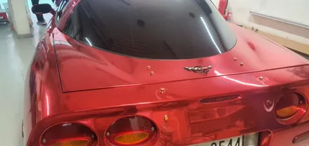 쉐보레 콜벳 구형 랩핑제거 #레드크롬 #크롬랩핑 / 일산,김포,파주