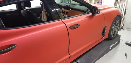 스팅어 전체랩핑 #크롬랩핑 #레드크롬 / 일산,김포,파주