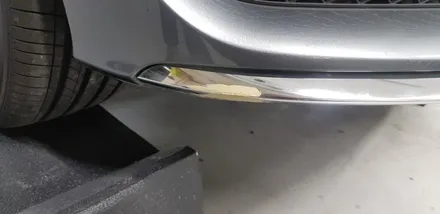C class 프런트 범퍼 립 랩핑 #부분랩핑 #블랙유광 / 일산,김포,파주