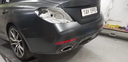 제네시스 G70 전체랩핑 #에이버리 #사틴블랙 / 일산,김포,파주